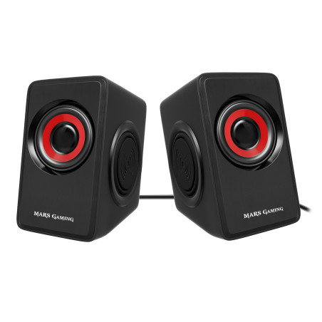Altavoces mars gaming ms1 2.0 negro - rojo