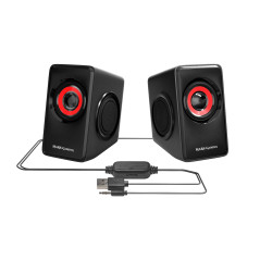 Mars Gaming MS1 altoparlante Nero, Rosso Cablato 10 W