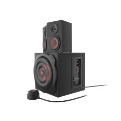 GENESIS Helium 610BT set di altoparlanti 60 W PC PC portatile Nero, Rosso 2.1 canali 2-vie 30 W Bluetooth