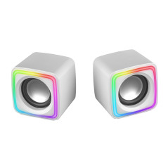 Mars Gaming MSCUBEW altoparlante Bianco Cablato 8 W