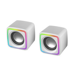 Mars Gaming MSCUBEW altoparlante Bianco Cablato 8 W