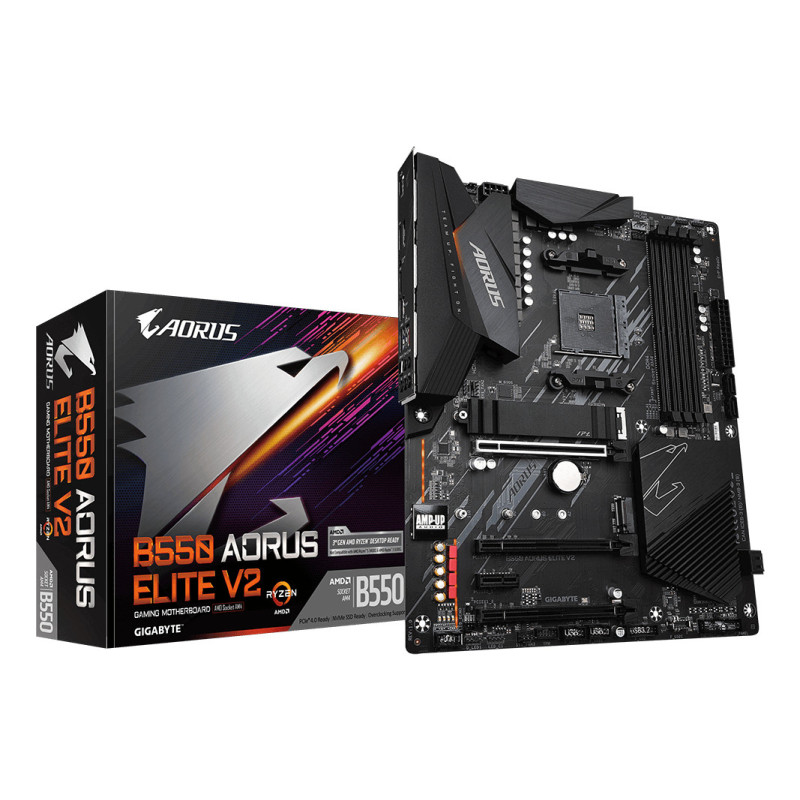 Placa base gigabyte b550 aorus elite v2 am4 atx -  4x ddr4 -  4x sata 6gb - s -  5x usb 3.2 -  2x usb 2.0