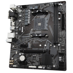 GIGABYTE Scheda madre A520M S2H - Supporta CPU AMD Ryzen serie 5000 AM4, VRM digitale puro 4+3 fasi, fino a 5100MHz DDR4 (OC),