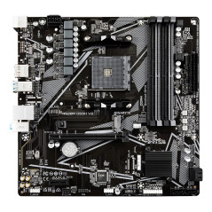 GIGABYTE Scheda madre A520M DS3H V2 - Supporta CPU AMD Ryzen serie 5000 AM4, fino a 4733 MHz DDR4 (OC), PCIe 3.0 x16, LAN GbE,
