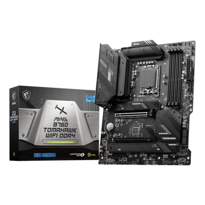 Placa base msi 1700 mag b760 tomahawk wifi -  4x ddr5 -  4x sata 6gb - s 911 - 7d96 - 003