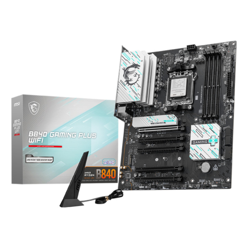 Placa base msi b840 gaming plus am5 wifi atx -  4x ddr5 -  3x usb 3.2 -  1x usb tipo c