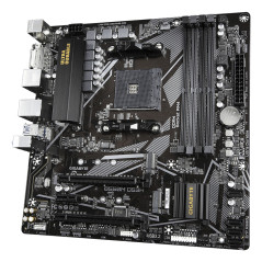 GIGABYTE B550M DS3H Scheda madre - CPU AMD Ryzen 5000, VRM a 5+3 fasi, fino a 4733 MHz DDR4, 1xPCIe 4.0 + 1xPCIe 3.0 M.2, LAN