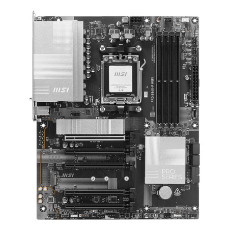 Placa base msi pro b840 - p am5 wifi atx -  4x ddr5 -   3x usb 3.2 -  1x usb tipo c