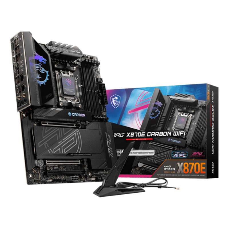 Placa base msi mpg x870e carbon wifi atx am5 4xddr5