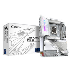 GIGABYTE Z890 AORUS PRO ICE Scheda Madre - Supporta CPU Intel Core Ultra (Serie 2), VRM a 16+1+2 fasi, fino a 9500MHz DDR5