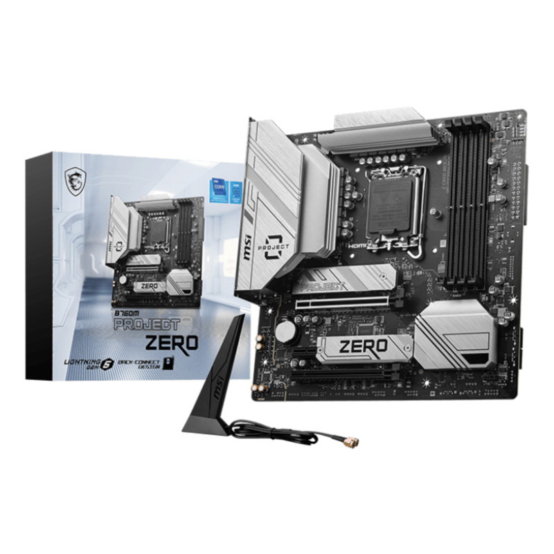 Placa base msi b760m project zero 1700 matx 4xddr5
