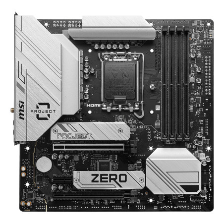Placa base msi b760m project zero 1700 matx 4xddr5