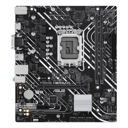Placa base asus intel prime h610m - d socket 1700 ddr5 x2 max 96gb 4800mhz d - sub hdmi matx