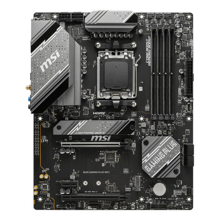 Placa base msi am5 b650 gaming plus wifi atx -  4x ddr5 -  4x sata 6gb - s -  4x usb 2.0 -  2x usb 3.2 -  1x usb tipo c