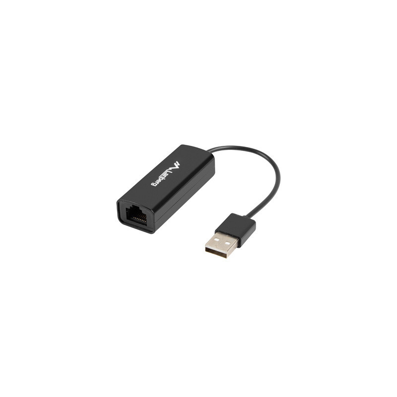 Adaptador usb lanberg 2.0 -  ethernet rj45 100 mb