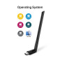Adaptador usb 2.0 dual band wifi ac600 2.4 ghz y 5ghz tp - link