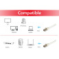 Cable red equip latiguillo rj45 s - ftp cat7 2m blanco