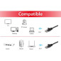 Cable red equip latiguillo rj45 u -  utp cat6 10m negro