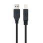 Cable usb tipo a 3.0 a usb tipo b 3.0 nanocable 2m negro macho - macho