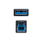 Cable usb tipo a 3.0 a usb tipo b 3.0 nanocable 2m negro macho - macho