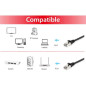 Cable de red equip latiguillo rj45 s - ftp cat6a 3m negro