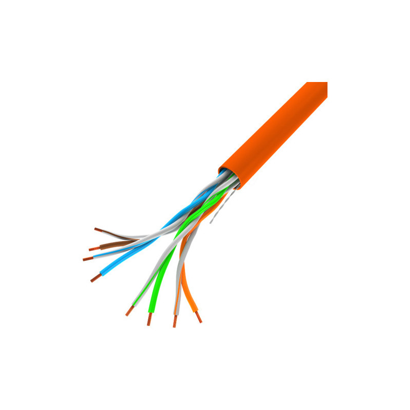 Bobina 100mb - s lanberg utp 305m solid cca naranja