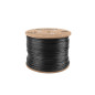 Bobina para exterior lanberg cat.6 ftp rj45 solido cobre fluke tested awg23 305m negro