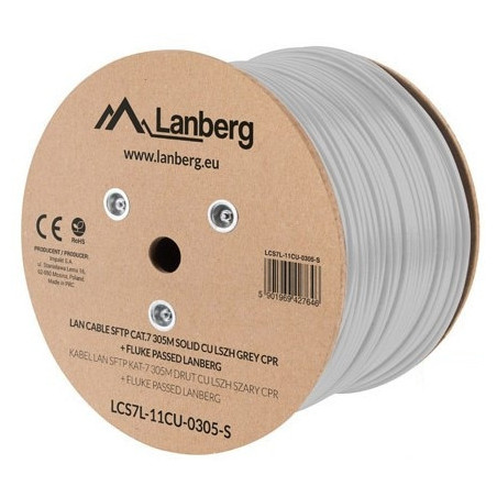 Lanberg LCS7L-11CU-0305-S cavo di rete Bianco 305 m Cat7 S FTP (S-STP)