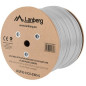 Bobina cat.6a lanberg ftp 305m  rj45 solid cobre lszh cpr fluke teste awg24 gris
