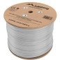 Bobina cat.6a lanberg ftp 305m  rj45 solid cobre lszh cpr fluke teste awg24 gris