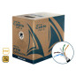 Bobina de cable de red exterior cca slido en caja  ftp  cat. 6  100 metros