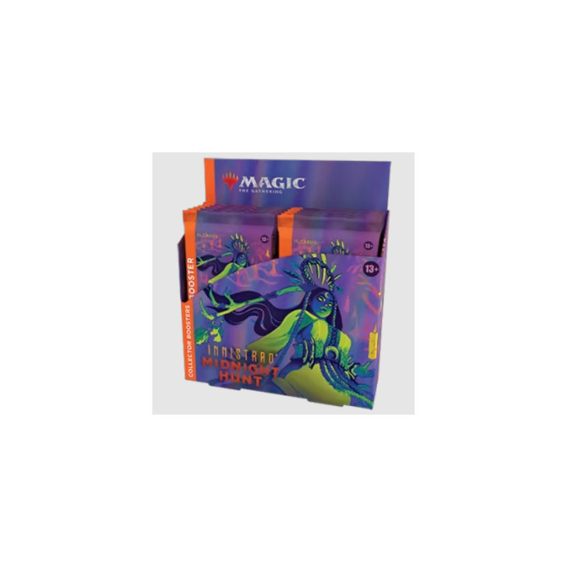 Juego de cartas collector booster wizards of the coast magic the gathering midnight hunt 12 sobres ingles