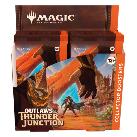 Juego de cartas magic the gathering outlaws of thunder junction caja de sobres coleccionista ingls