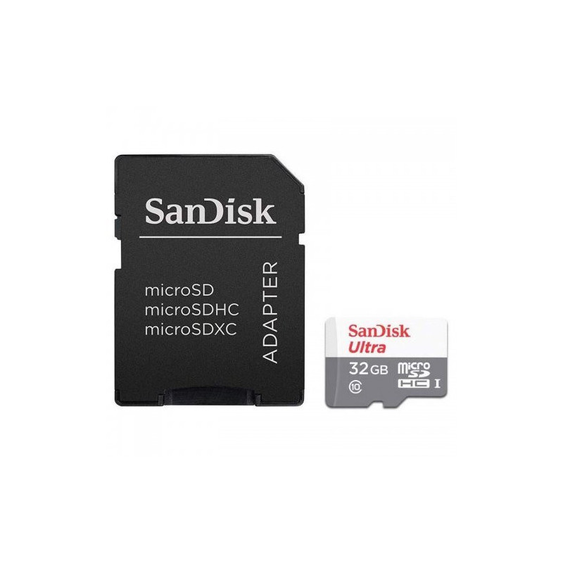 Tarjeta memoria micro secure digital sd hc + adaptador sandisk - 32gb - clase 10 - sdhc 100mb - s
