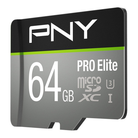 Tarjeta memoria micro sd pny 64gb elite uhs - i c10 microsdxc