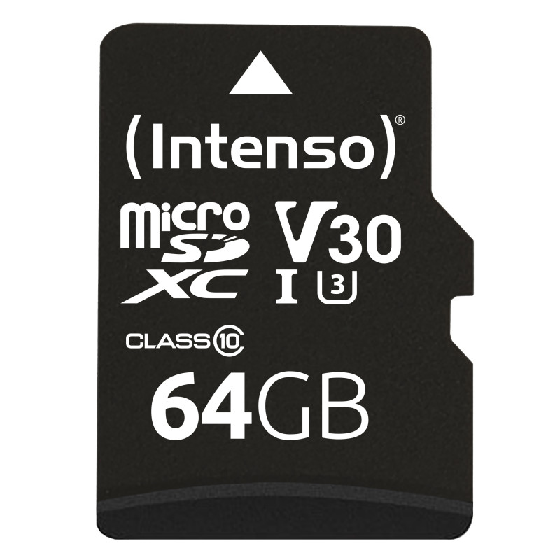 Tarjeta micro sd intenso 64gb uhs - i cl10 pro + adaptador sd