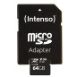 Tarjeta micro sd intenso 64gb uhs - i cl10 pro + adaptador sd