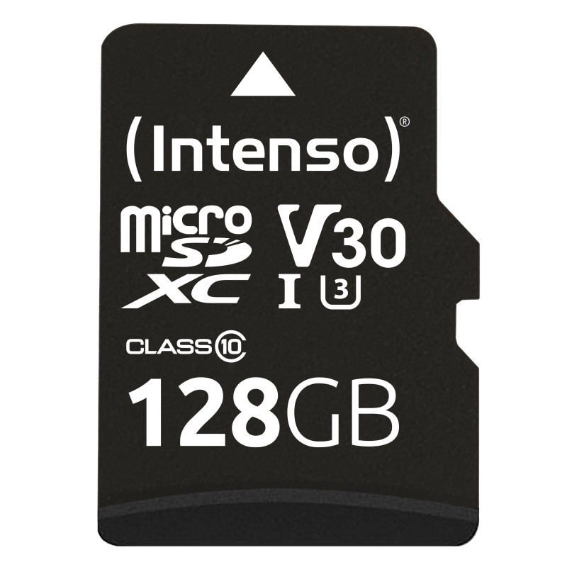 Tarjeta micro sd intenso 128gb profesional uhs - i cl10 + adaptador sd