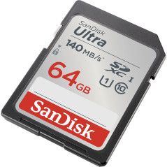 Tarjeta de memoria secure digital sdxc sandisk ultra - 64gb - clase 10 - sdxc - 140mb - s