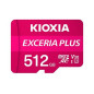 Tarjeta micro sd kioxia 512gb exceria plus uhs - i c10 r98 con adaptador