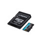 Memoria micro sdxc 64gb kingston canvas go uhs - i cl10 r: 170mb - s  w:70mb - s + adaptador sd
