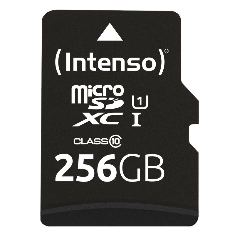 Tarjeta micro sd intenso 256gb uhs - i cl10 + adaptador sd