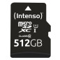 Tarjeta micro sd intenso 512gb premium uhs - i cl10 + adaptador sd