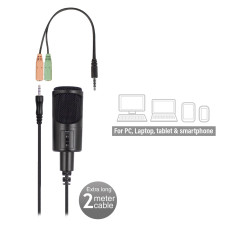 Ewent EW3552 microfono Nero Microfono per PC
