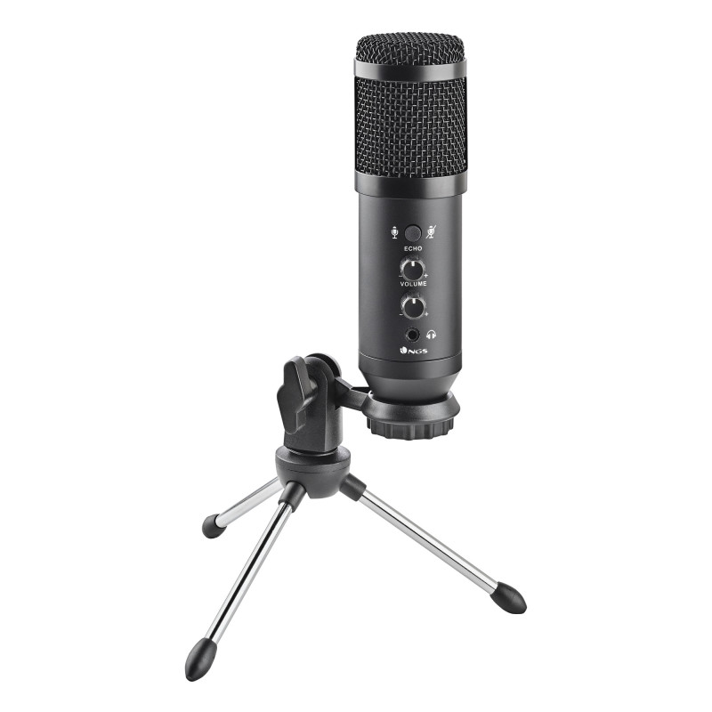 Microfono ngs gmicx - 110 negro usb tipo c -  jack 3.5mm -  incluye tripode -  20khz