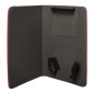 Funda universal silver ht para ebook wave 6 pulgadas roja