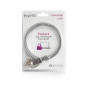 Cable de seguridad ewent para portatil -  kesington combinacion de numeros 4 digitos -  1.5m