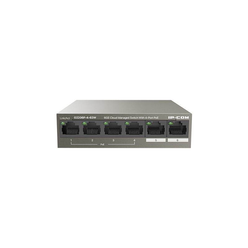 Switch ip - com g2206p - 4 - 63w 6 puertos