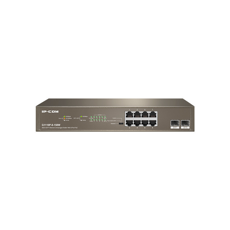 Switch ip - com g1110p - 8 - 150w 10 puertos