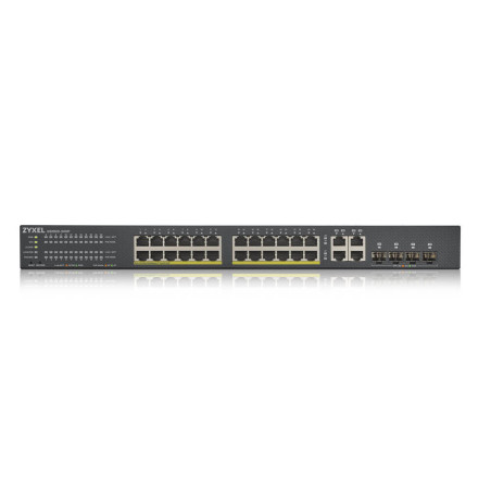 Switch 28 puertos zyxel gs192024hpv2 - eu0101f 24 puertos gigabit ethernet 4 puertos sfp
